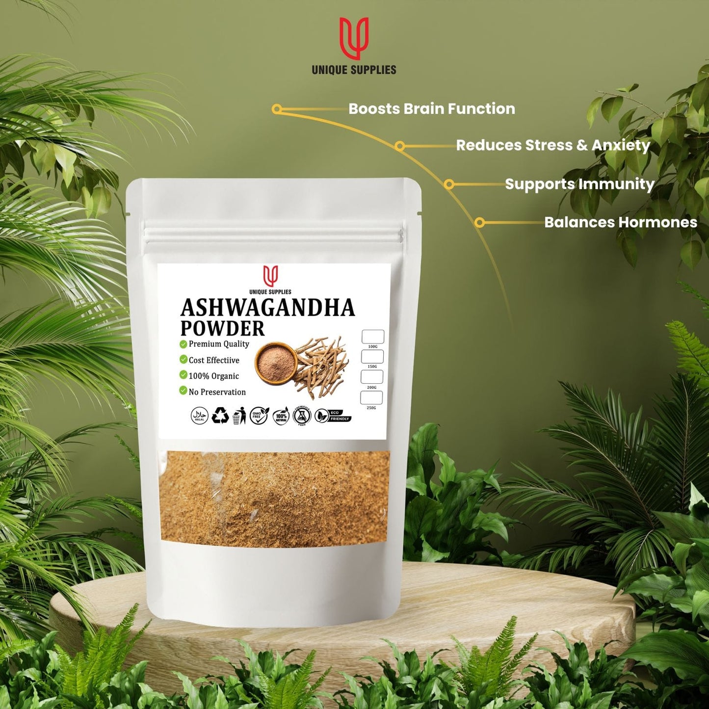 Ashwagandha powder | 100G | US Organics
