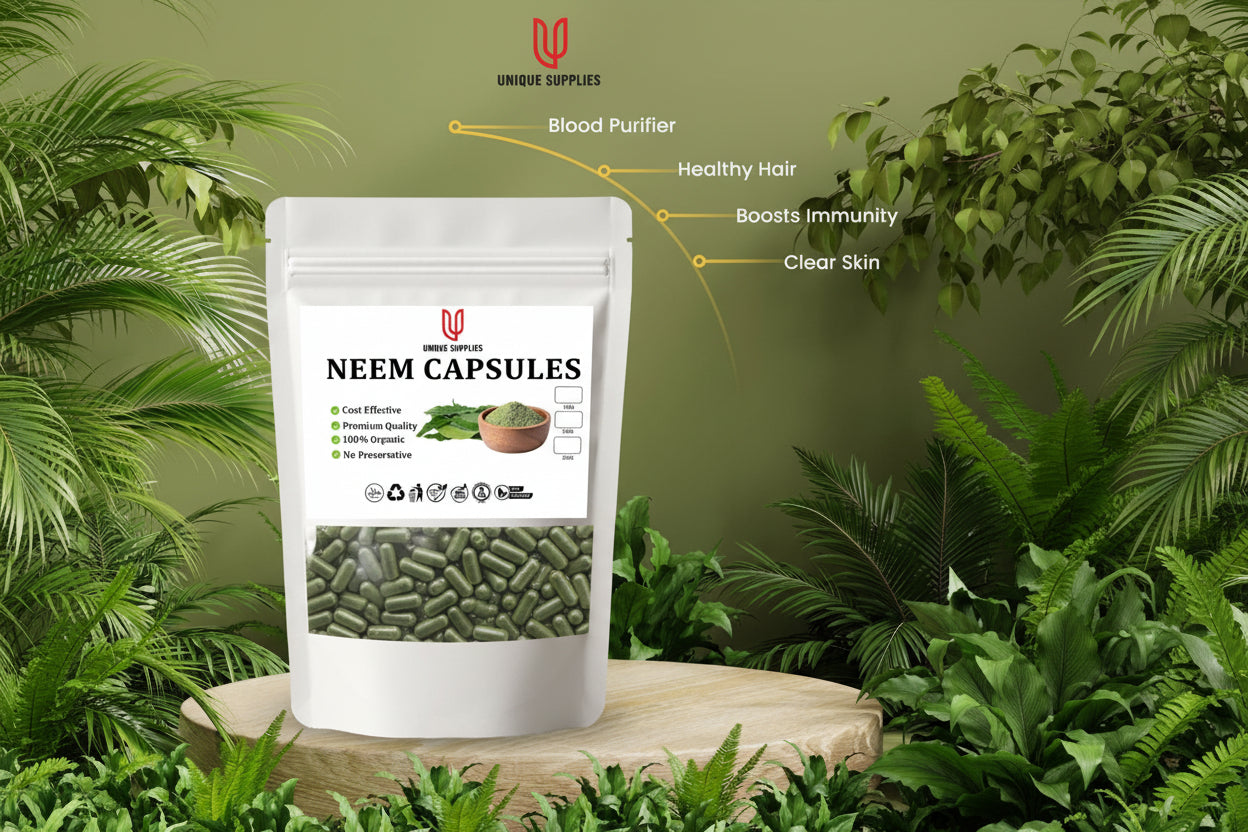 Organic Neem Capsules – Natural Detox & Skin Support