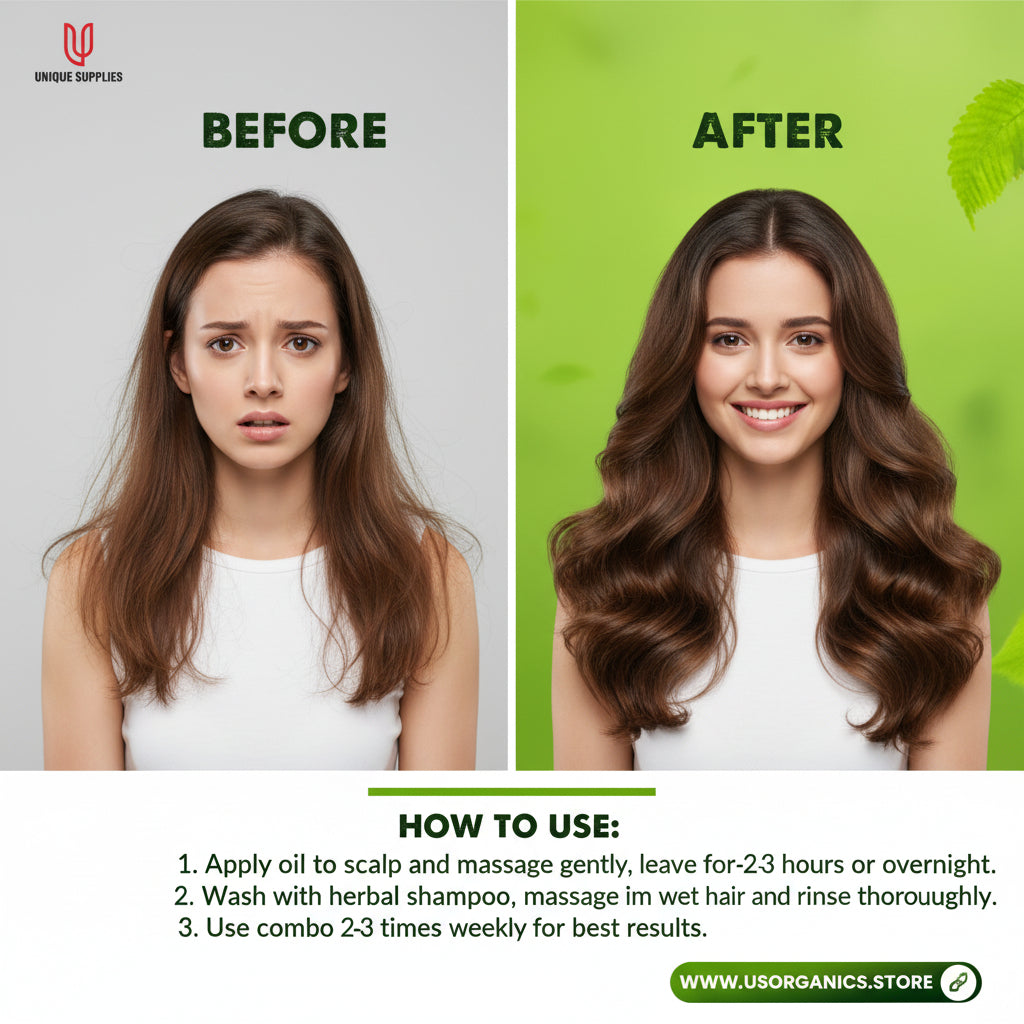 Pure Organic Hair Oil – Nourish, Strengthen & Shine