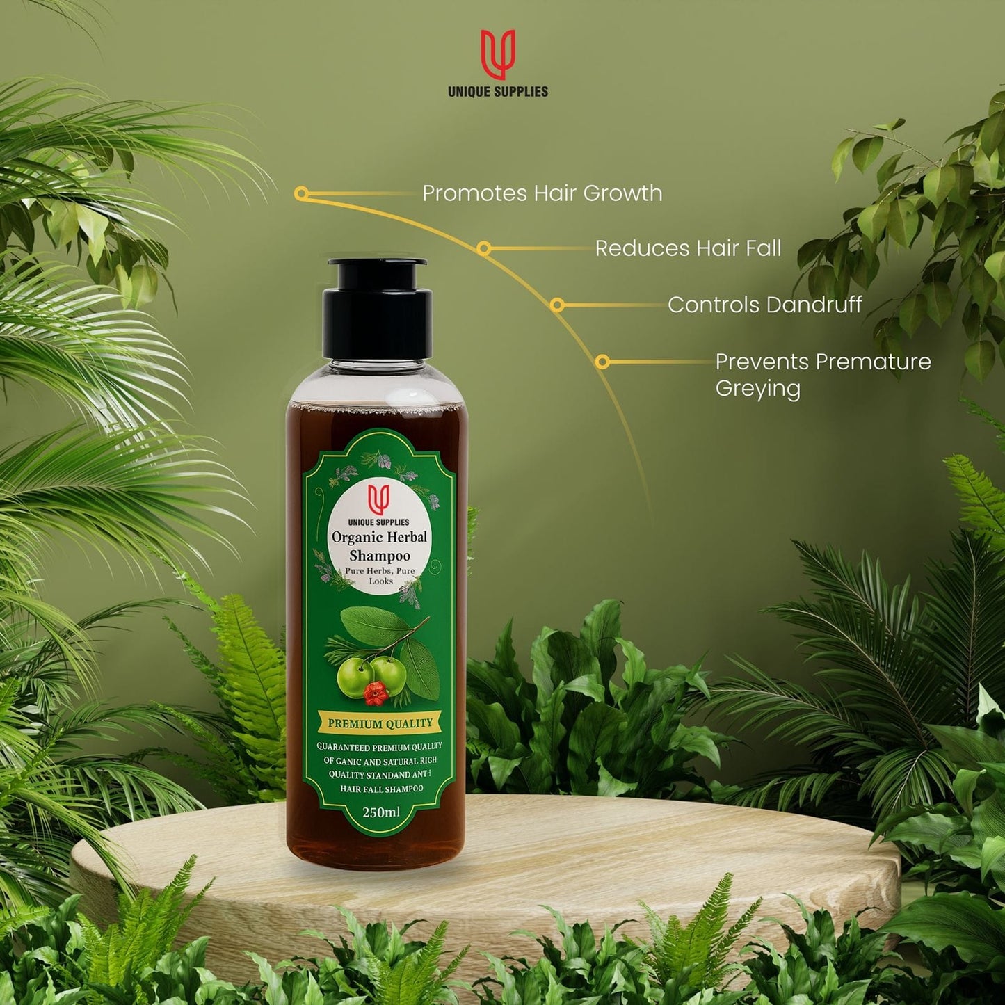 Organic Shampoo – Sulfate-Free, Herbal Cleanser for Healthy Hair