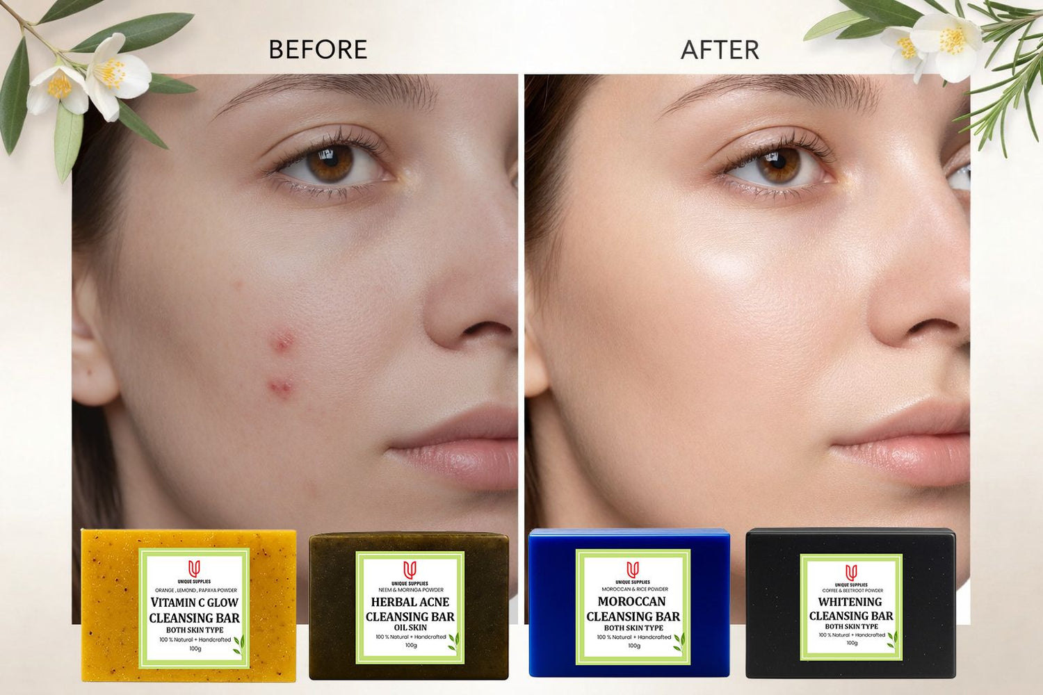 The Ultimate Glow Collection: 100% Chemical-Free Luxury Soaps