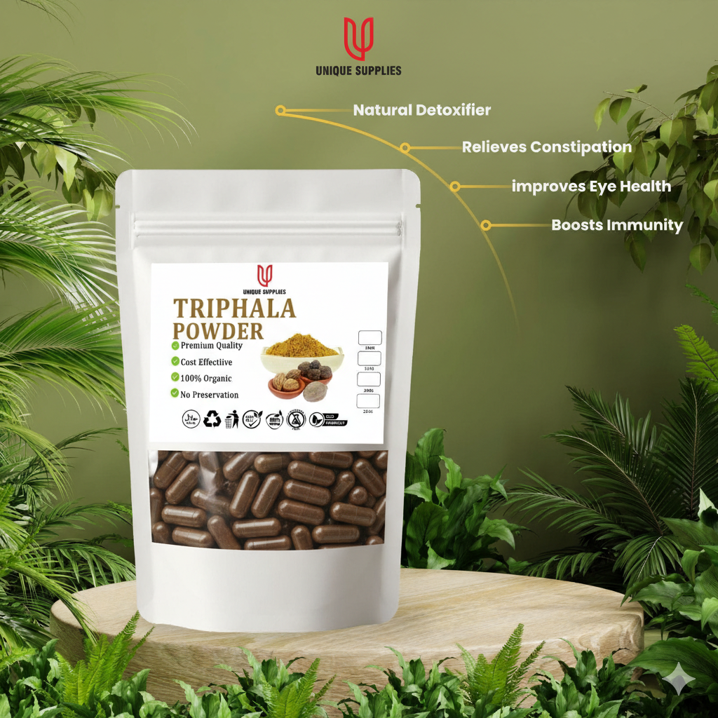 Organic Triphala Capsules for Gut Health & Detox