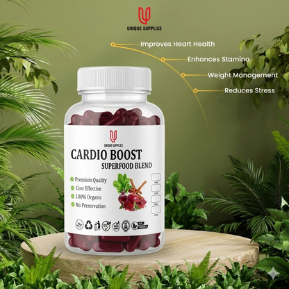 Cardio Boost Superfood Capsules | Improves Heart Health & Reduces Stress