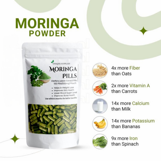 200 Moringa Capsules | Best for weight Loss and Diabities US ORGANICS