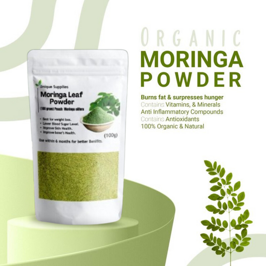 100g Moringa powder | Best for weight Loss and Diabetes US ORGANICS