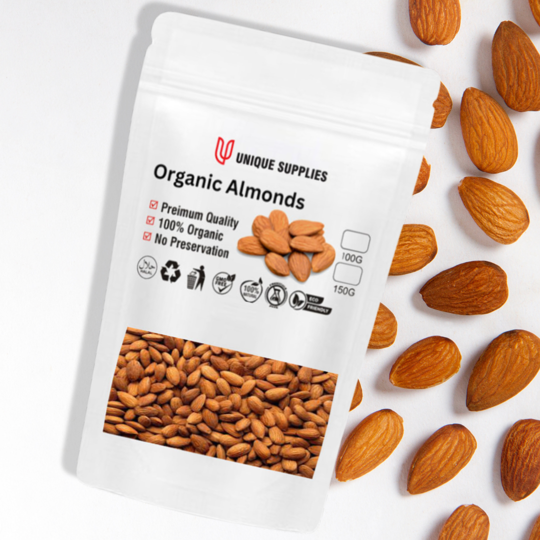 100g organic Almonds | Without Shell | US Organics