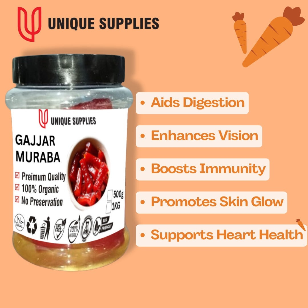 Gajar murabba | Carrot Murabba | 500g | US Organics