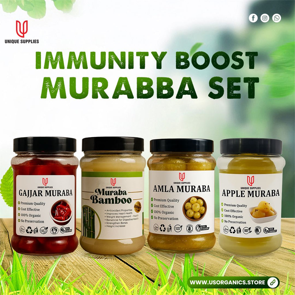 Amla, Apple, Hareer, Bamboo murabba