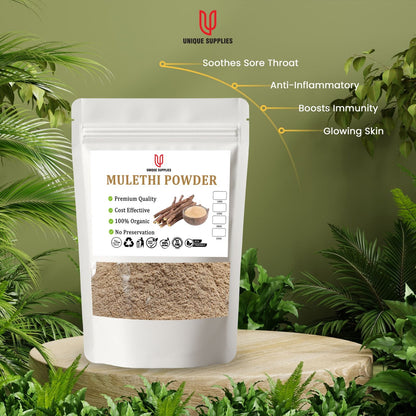 Mulethi powder | Licorice powder | 100g | USorganics