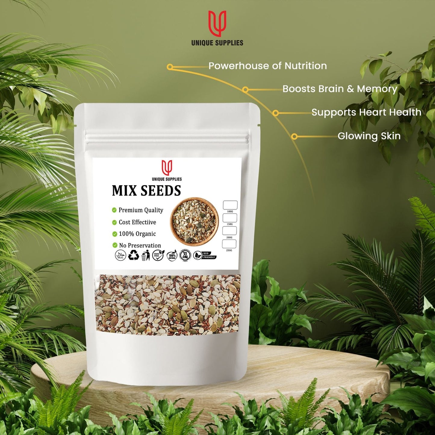 Mix seeds | 100gsunflower and 100g flax seeds pumkin seeds saseame seeds | sunflower seeds without shell