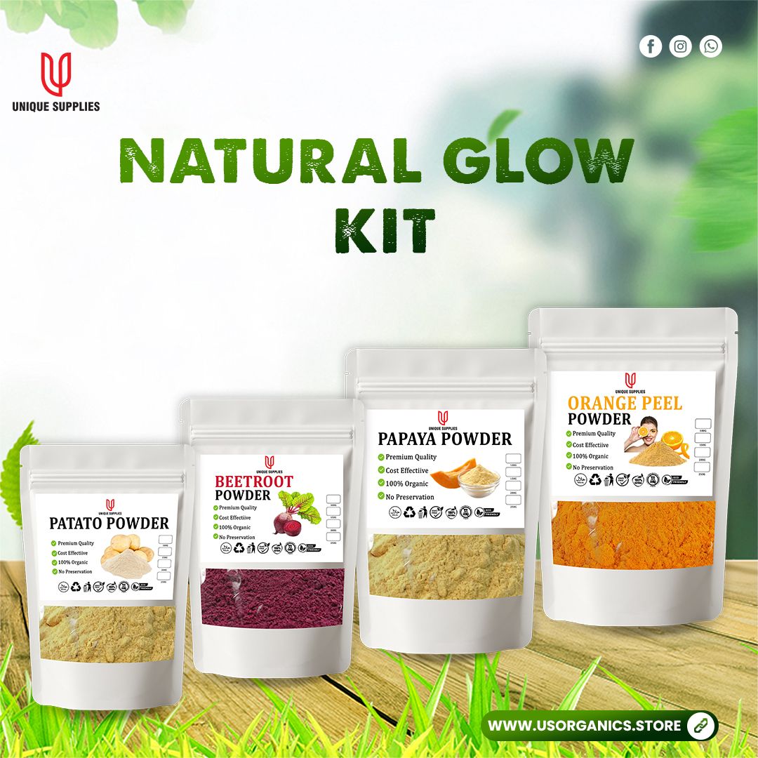 Herbal Skin Brightening Kit (Papaya, Beetroot, Orange, Potato)