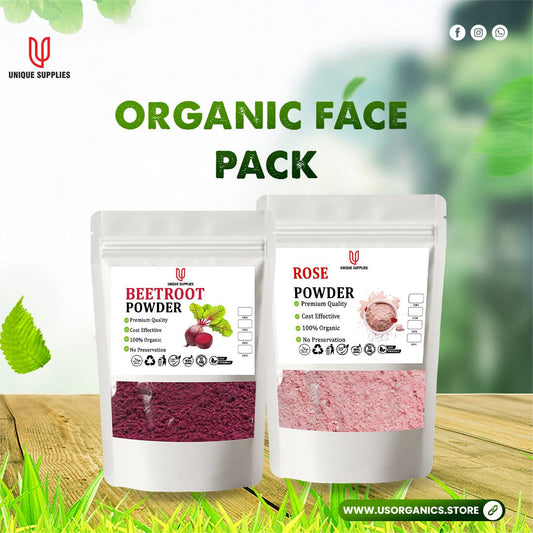 Beetroot powder & Rose powder | Face pack| Usorganics