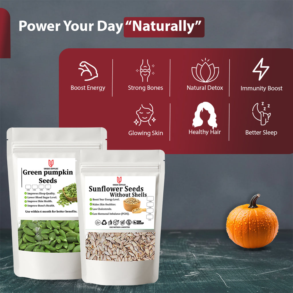 Sunflower Seeds & Pumpkin Seeds Combo