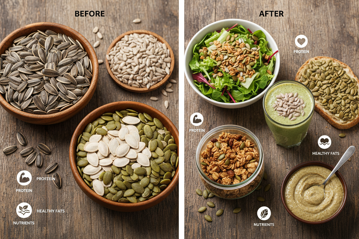 Sunflower Seeds & Pumpkin Seeds Combo